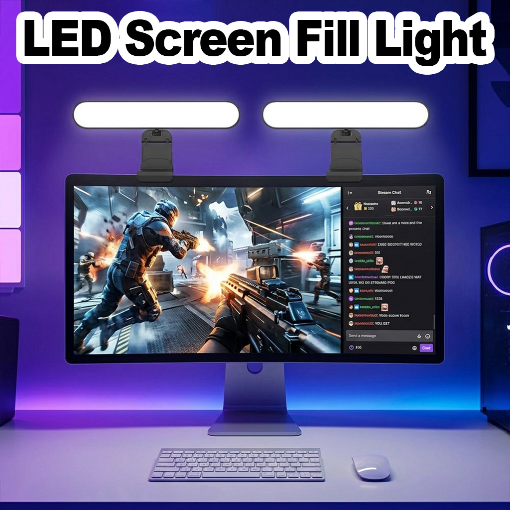Desk Setup Videos - Lámpara LED Táctil Regulable para Pantalla