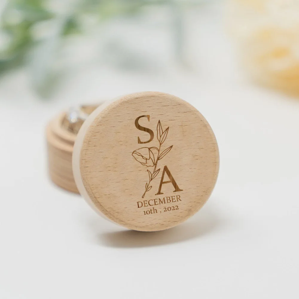 Ring Binder Box - Caja de anillo de boda personalizada,