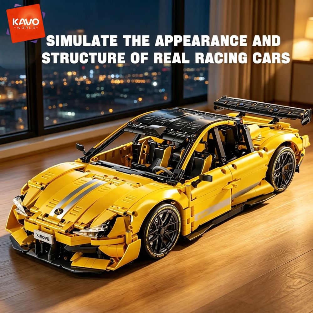 Desk Setup Requirements - KAVOWORLD 2143 piezas Coche de Carreras