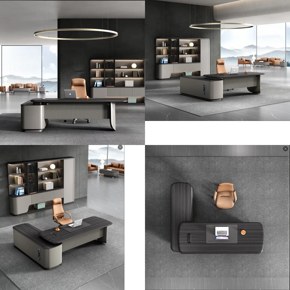 Work Desk Home Setup - Escritorio Ejecutivo Moderno de Lujo en