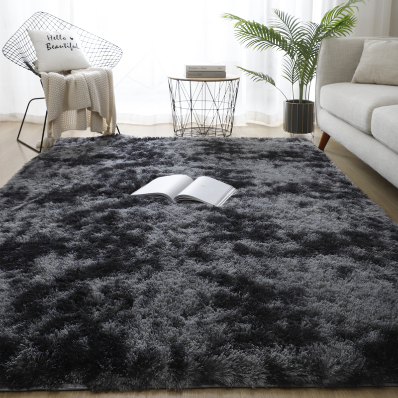 Desk Setup Girly - Alfombra gris para dormitorio, sala de