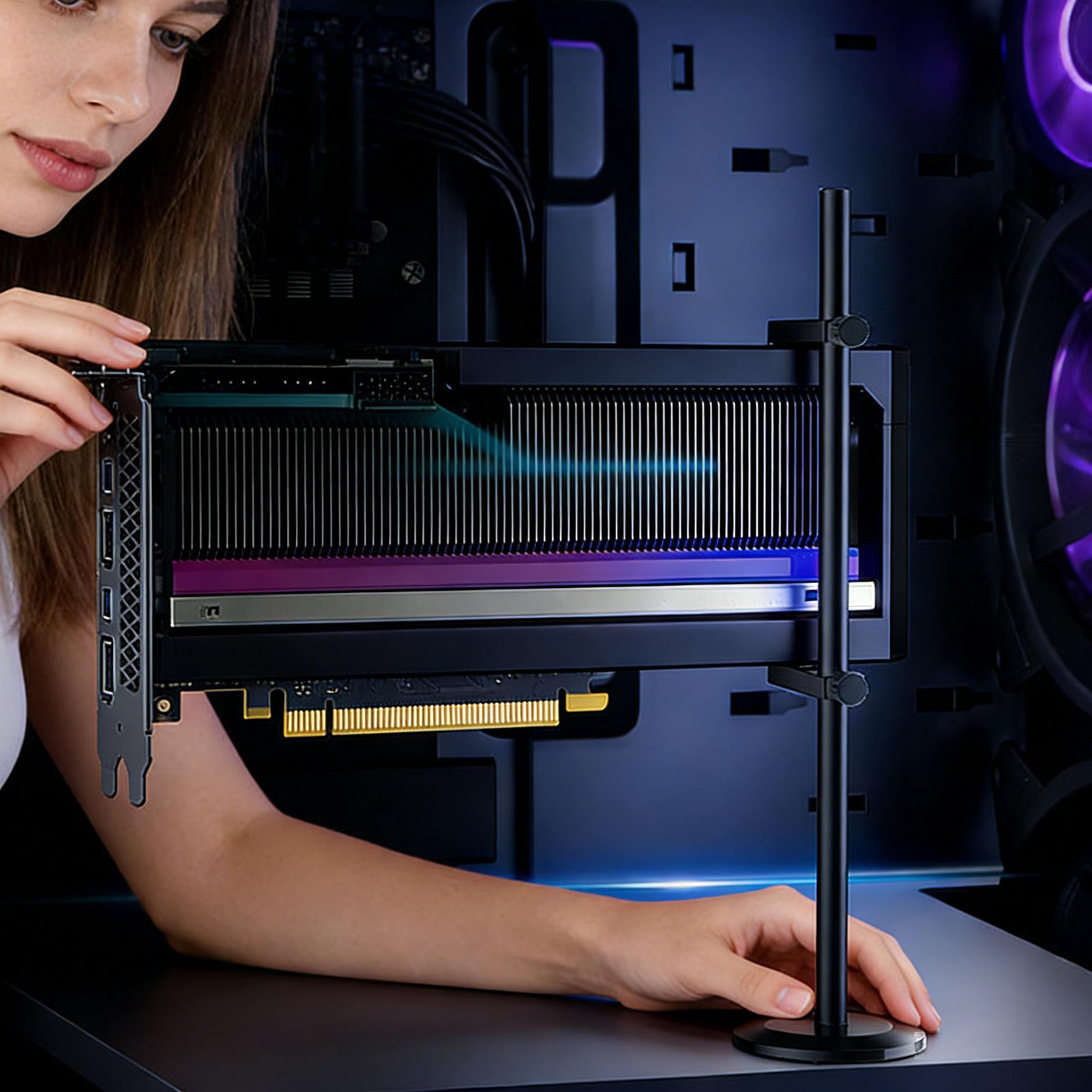Desk Setup Videos - Soporte para GPU con base magnética
