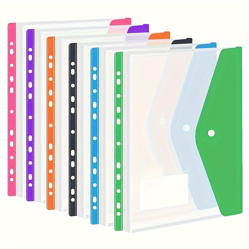 Ring Binder Box - Carpetas de archivos de plástico coloridas
