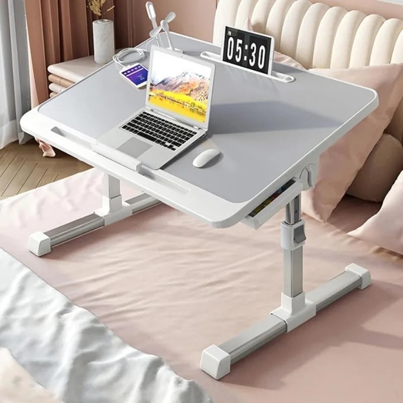 Desk Setup For Laptop - Mesa de bandeja para cama para