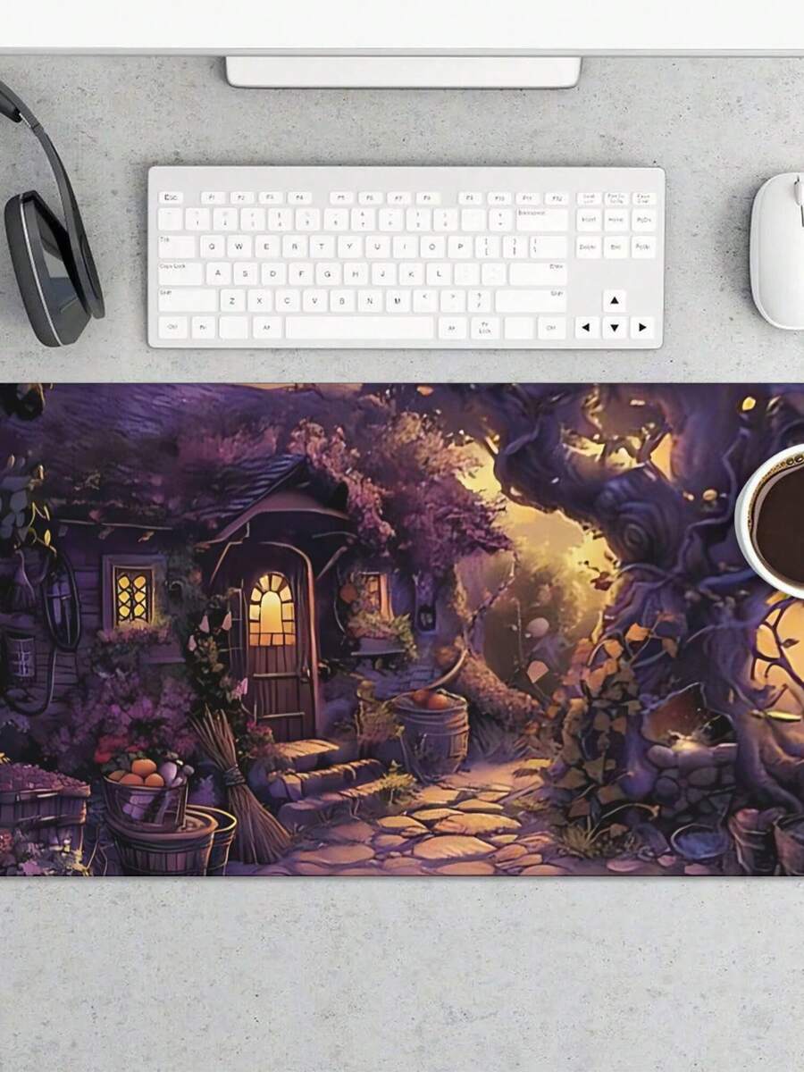 Work Desk Home Setup - Alfombrilla de ratón grande para juegos