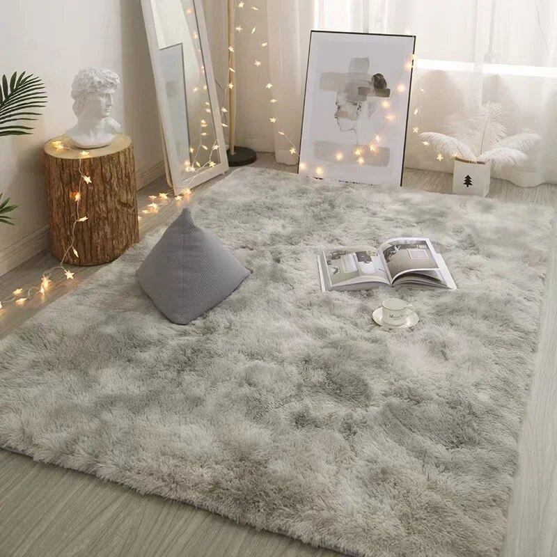 Desk Setup Girly - Alfombra de lana de seda VIKAMA,