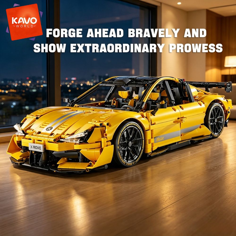KAVOWORLD 2143 piezas Coche de - Desk Setup Requirements reseña y precio