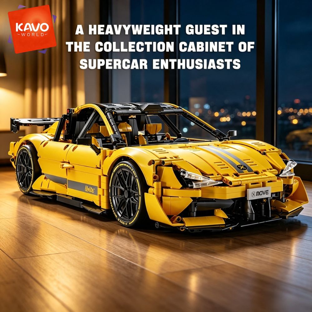 KAVOWORLD 2143 piezas Coche de - Desk Setup Requirements reseña y precio