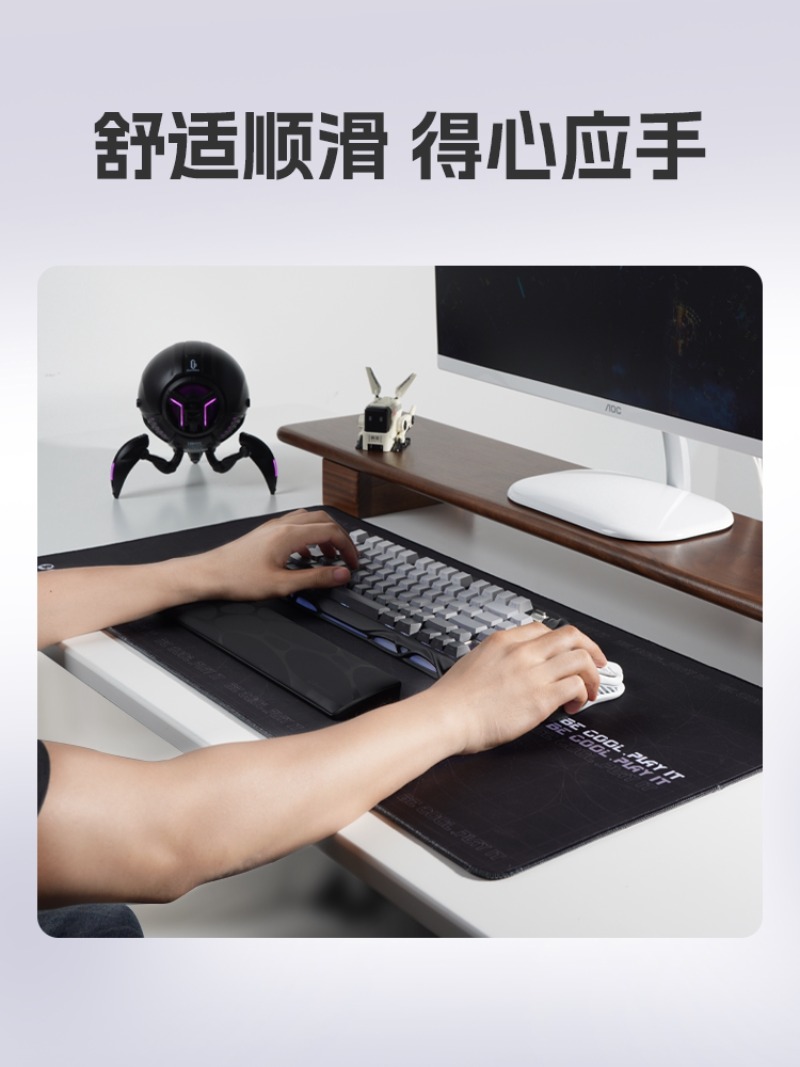 Reposamuñecas Ergonómico Grava - Ergonomic Desk Setup Keyboard reseña y precio