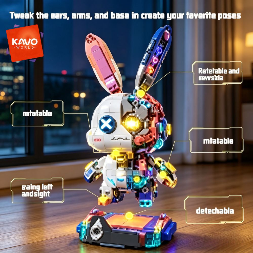 KAVOWORLD Juego de Bloques de  - Desk Setup Builder reseña y precio
