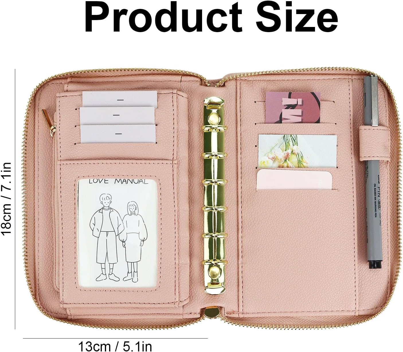 Carpeta de cuero A7, sistema d - Ring Binder Box reseña y precio