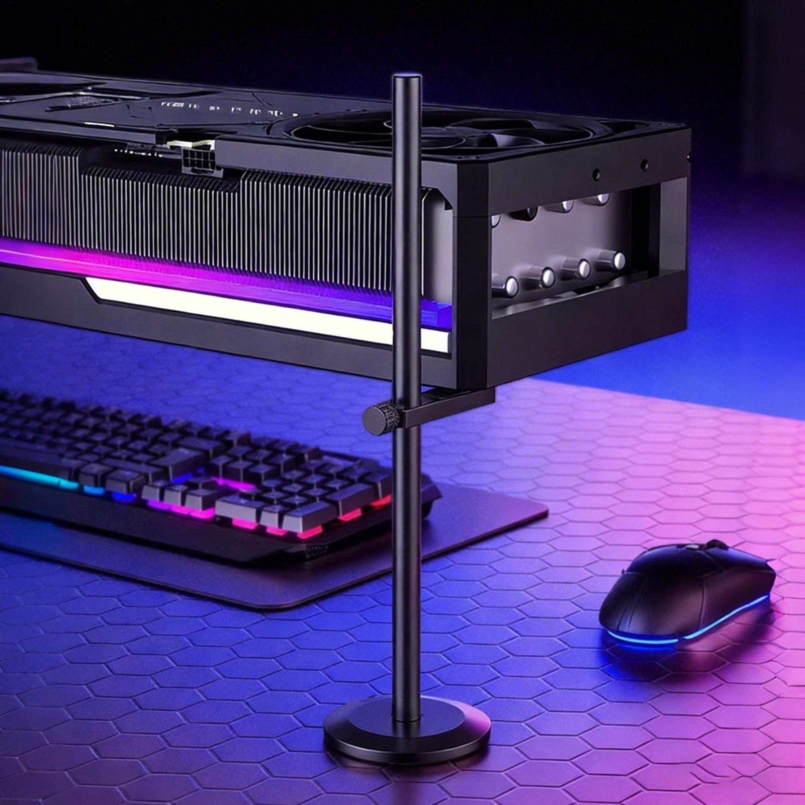Soporte para GPU con base magn - Desk Setup Videos reseña y precio