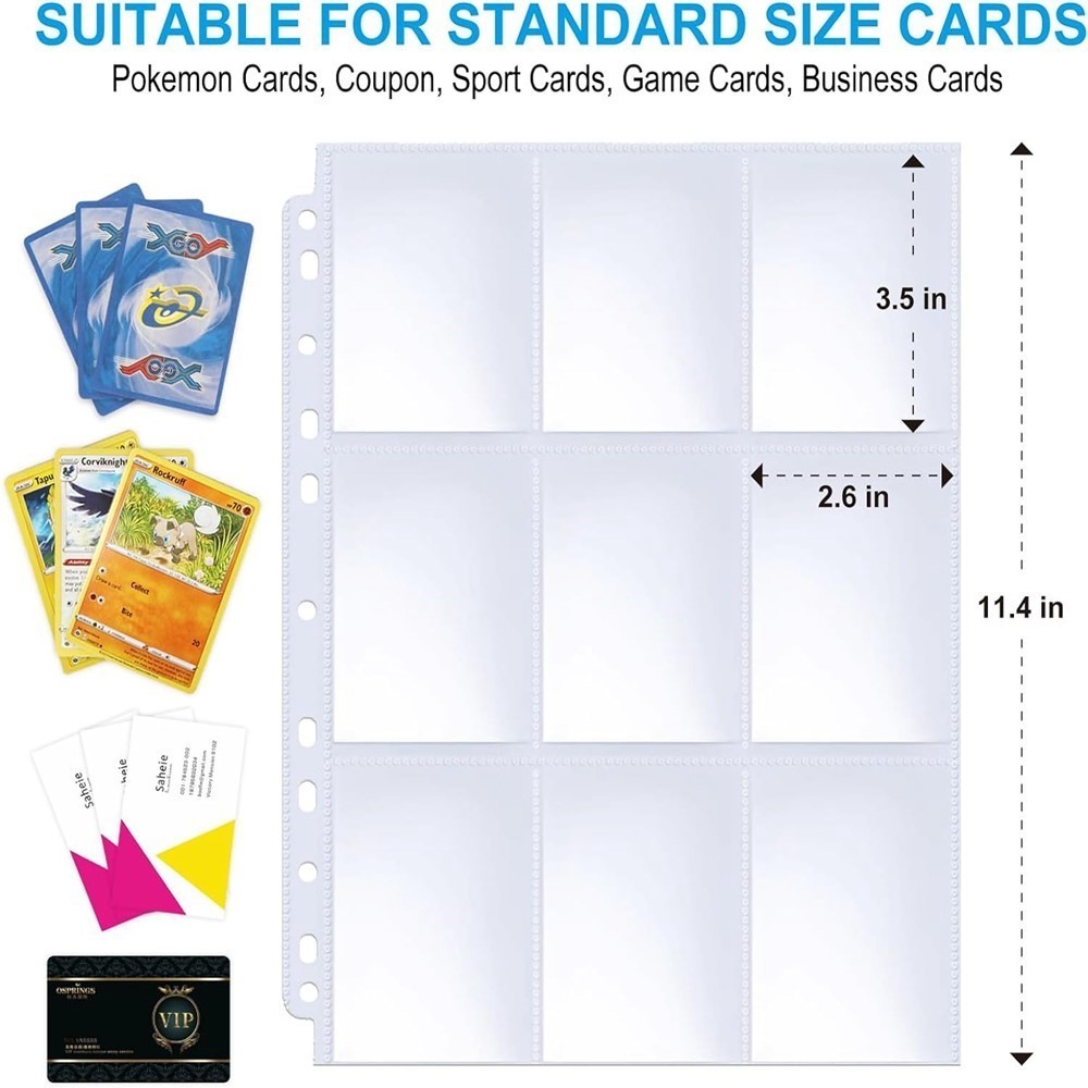 50 hojas de protectores de tar - Ring Binder Box reseña y precio