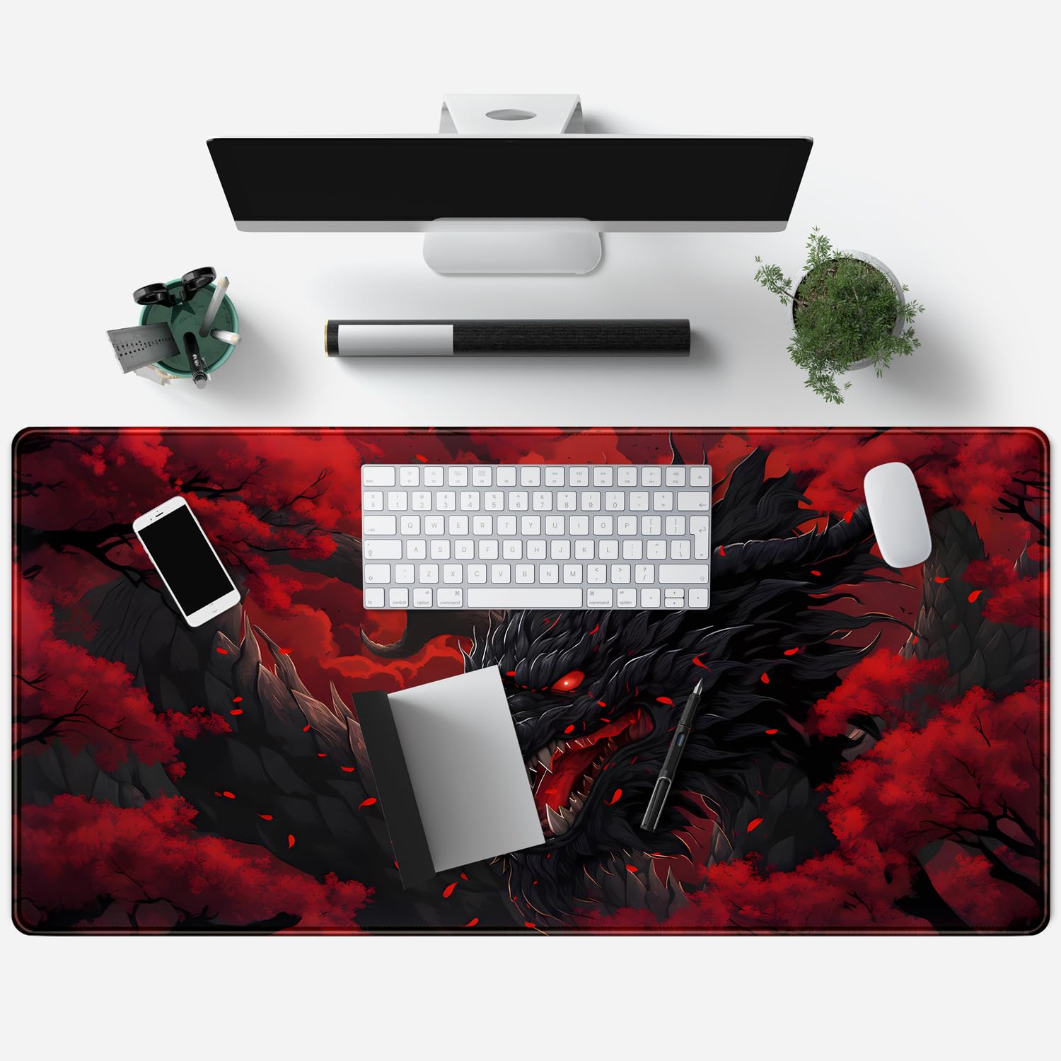 Alfombrilla de ratón grande Hu - Desk Setup Red reseña y precio