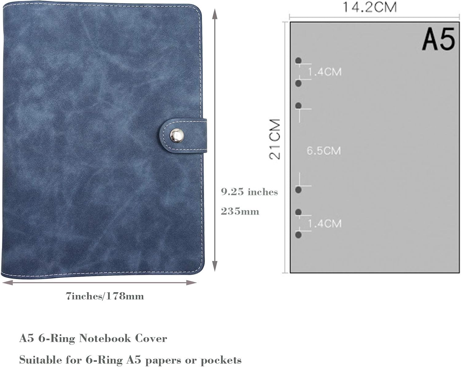 Carpeta de cuaderno de cuero P - Ring Binder Box reseña y precio