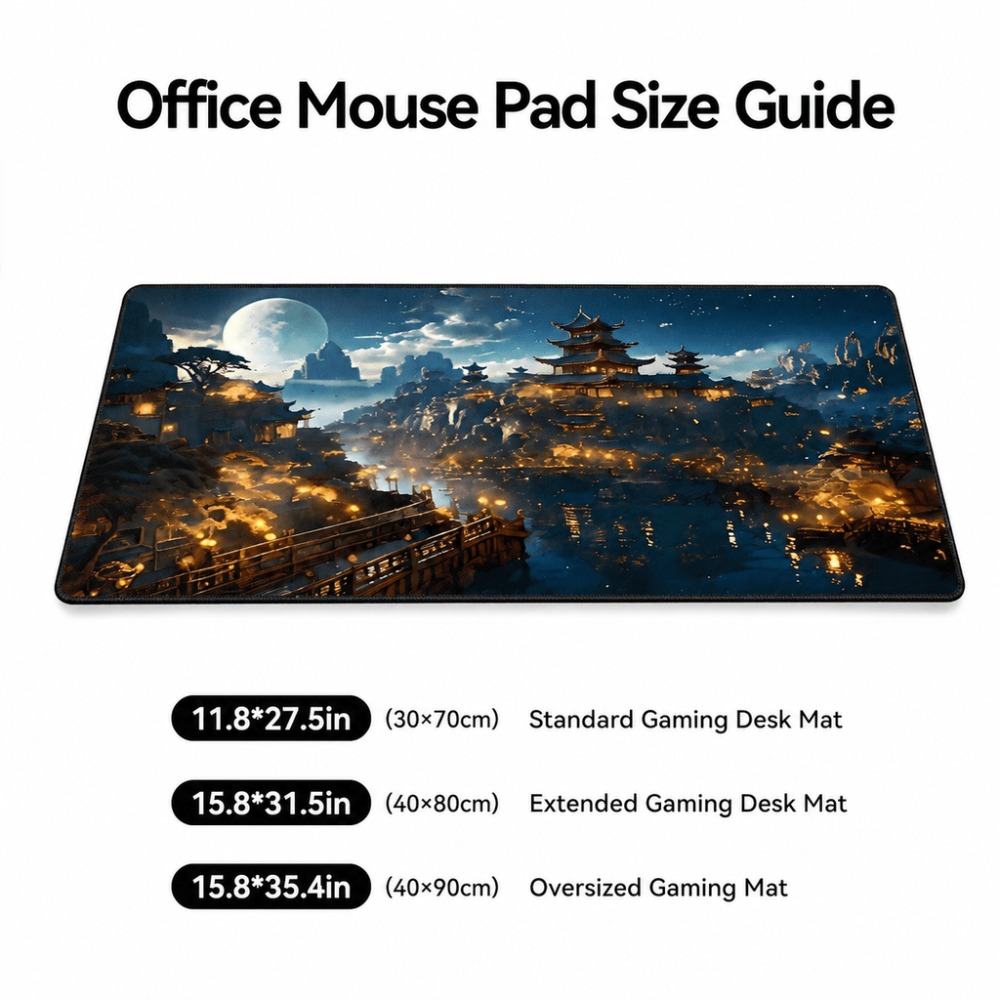 Tapete de mesa alargado con es - Work Desk Home Setup reseña y precio