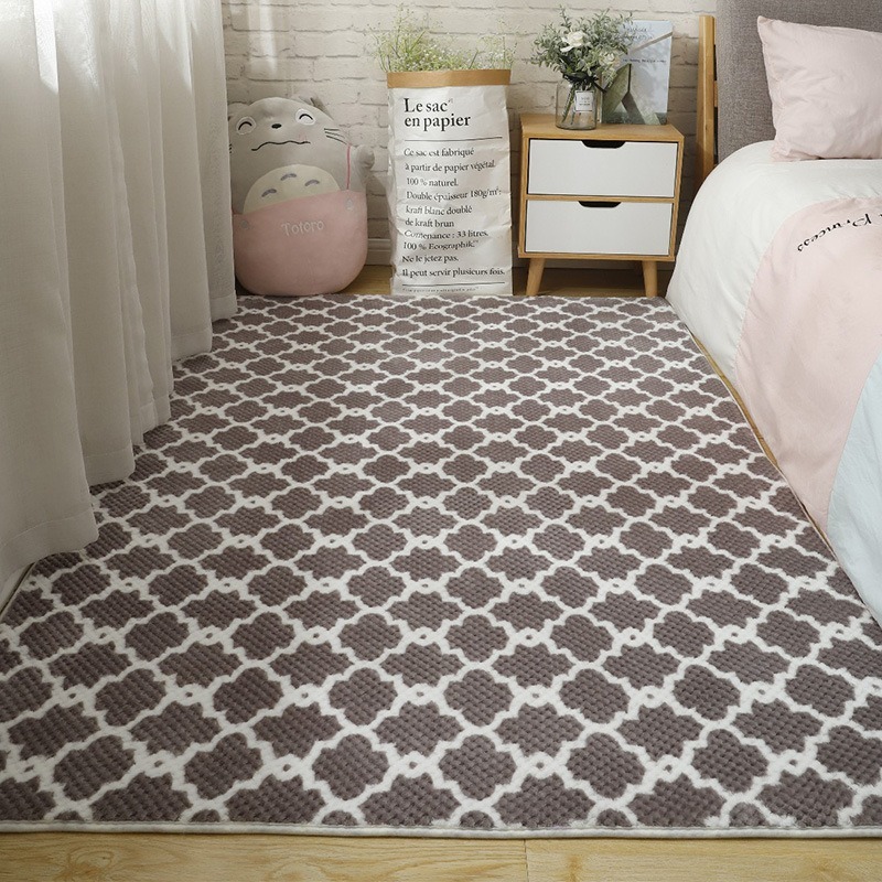 Alfombra de felpa corta para d - Desk Setup Girly reseña y precio