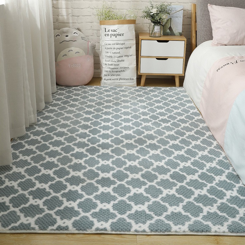 Alfombra de felpa corta para d - Desk Setup Girly reseña y precio