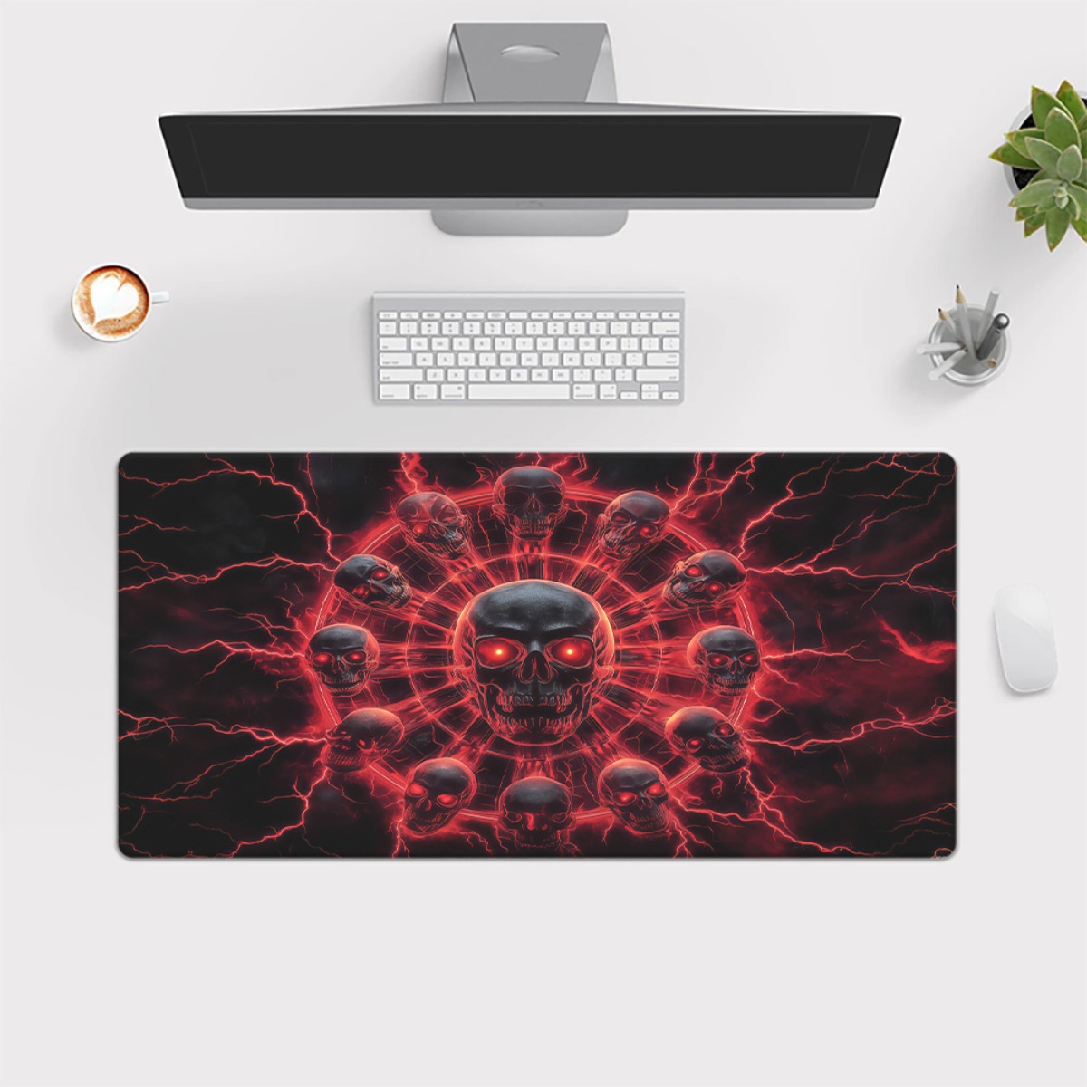 Alfombrilla de Escritorio para - Desk Setup Red reseña y precio