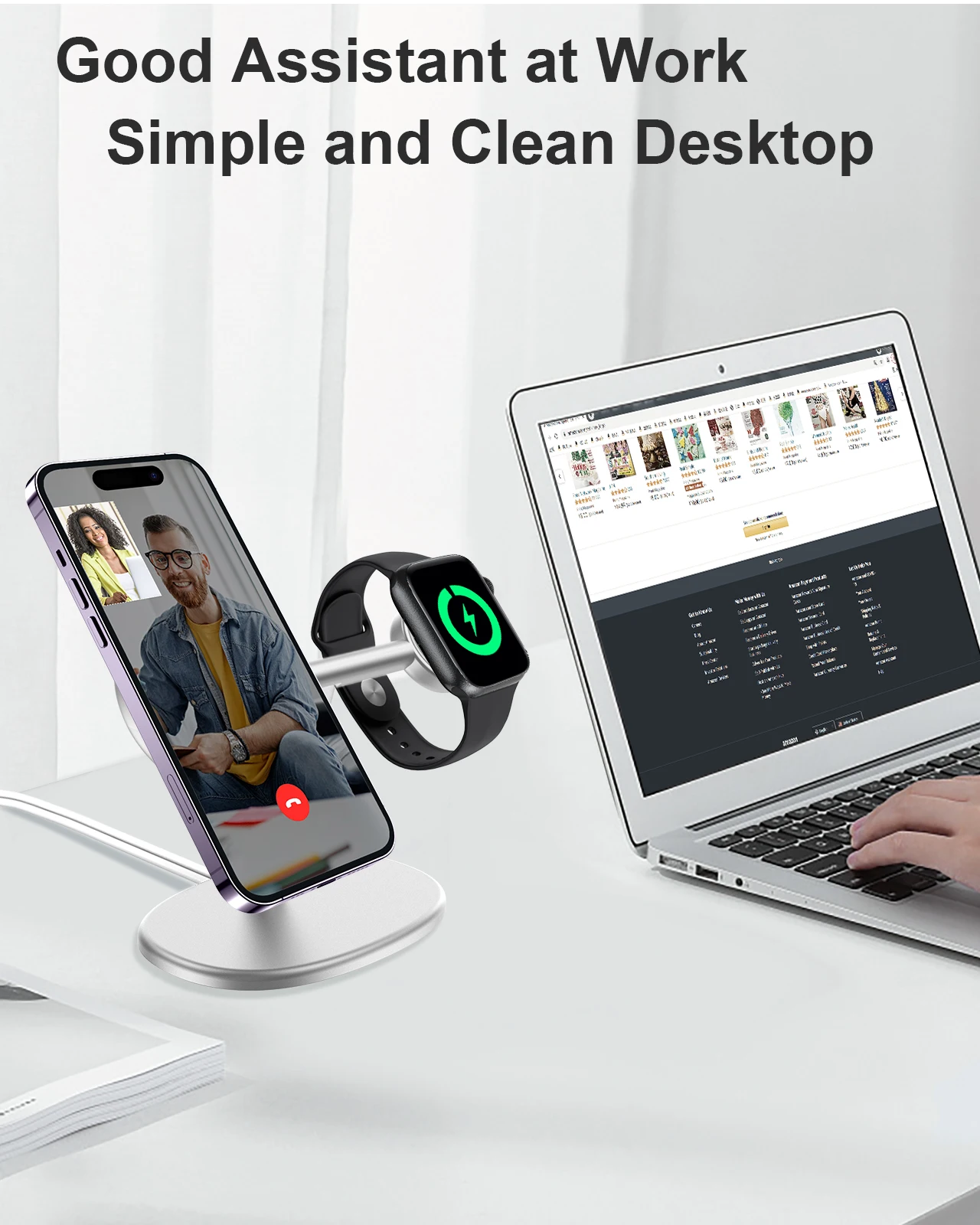 Soporte de Escritorio 2 en 1 E - Desk Setup Apple reseña y precio