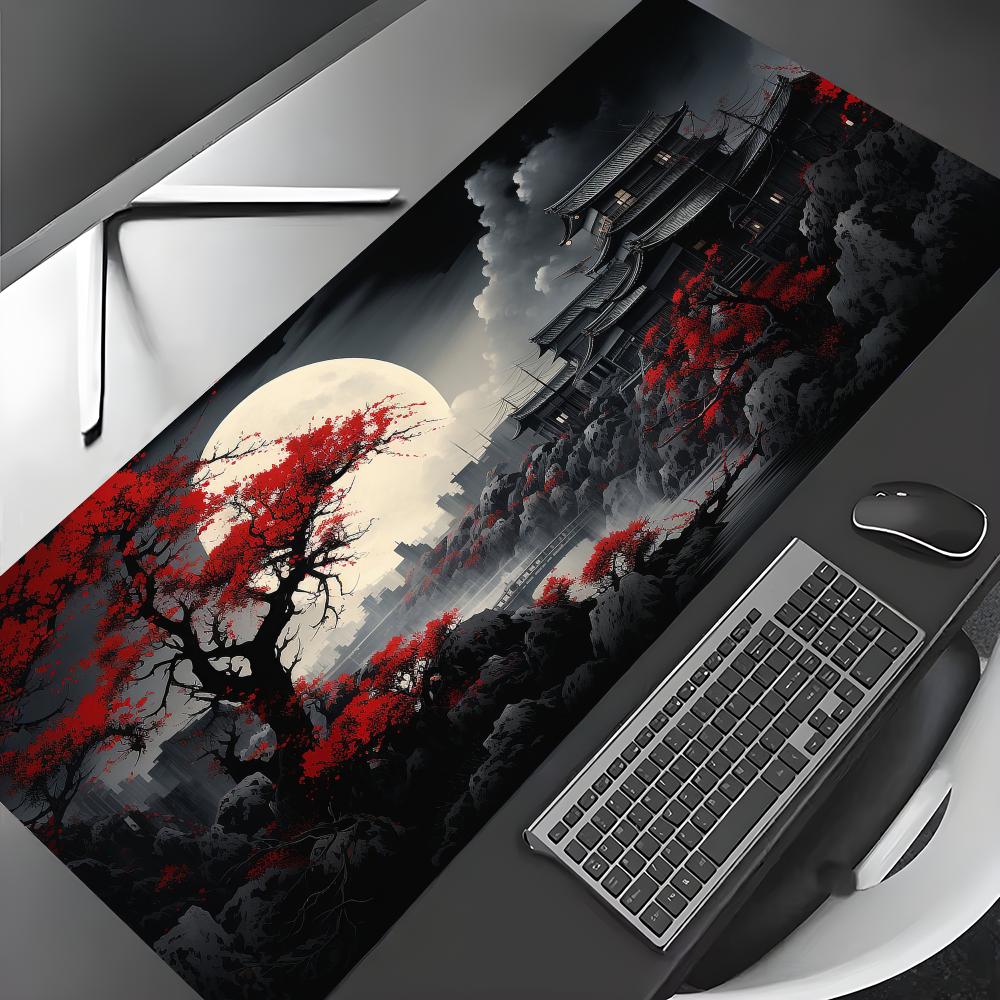 Alfombrilla de ratón grande co - Desk Setup Red reseña y precio
