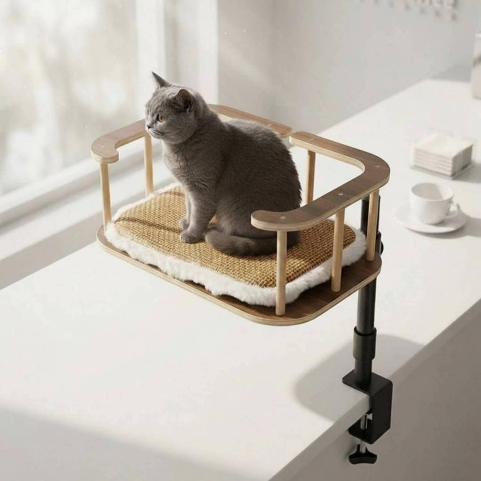 Cama para Gatos con Abrazadera - Desk Setup Requirements reseña y precio