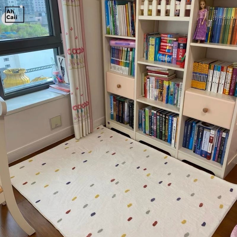 Alfombra peluda para niños, al - Desk Setup Girly reseña y precio