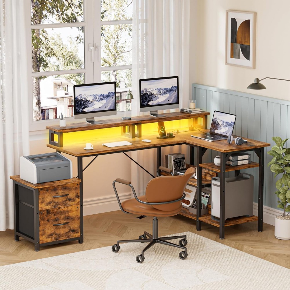 Escritorio de Oficina con Cajo - Desk Setup Or Set Up reseña y precio