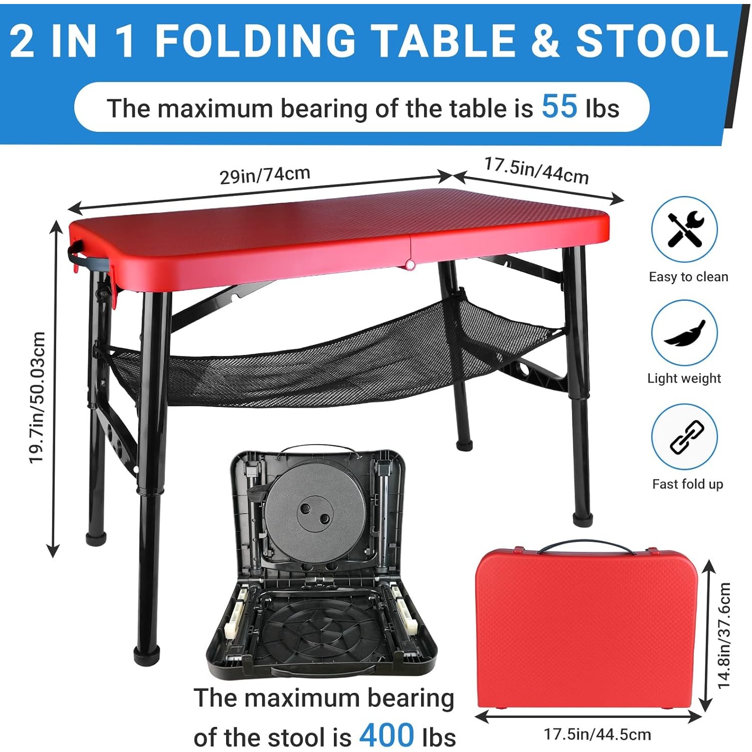 Juego de mesa y taburetes pleg - Desk Setup For Laptop reseña y precio