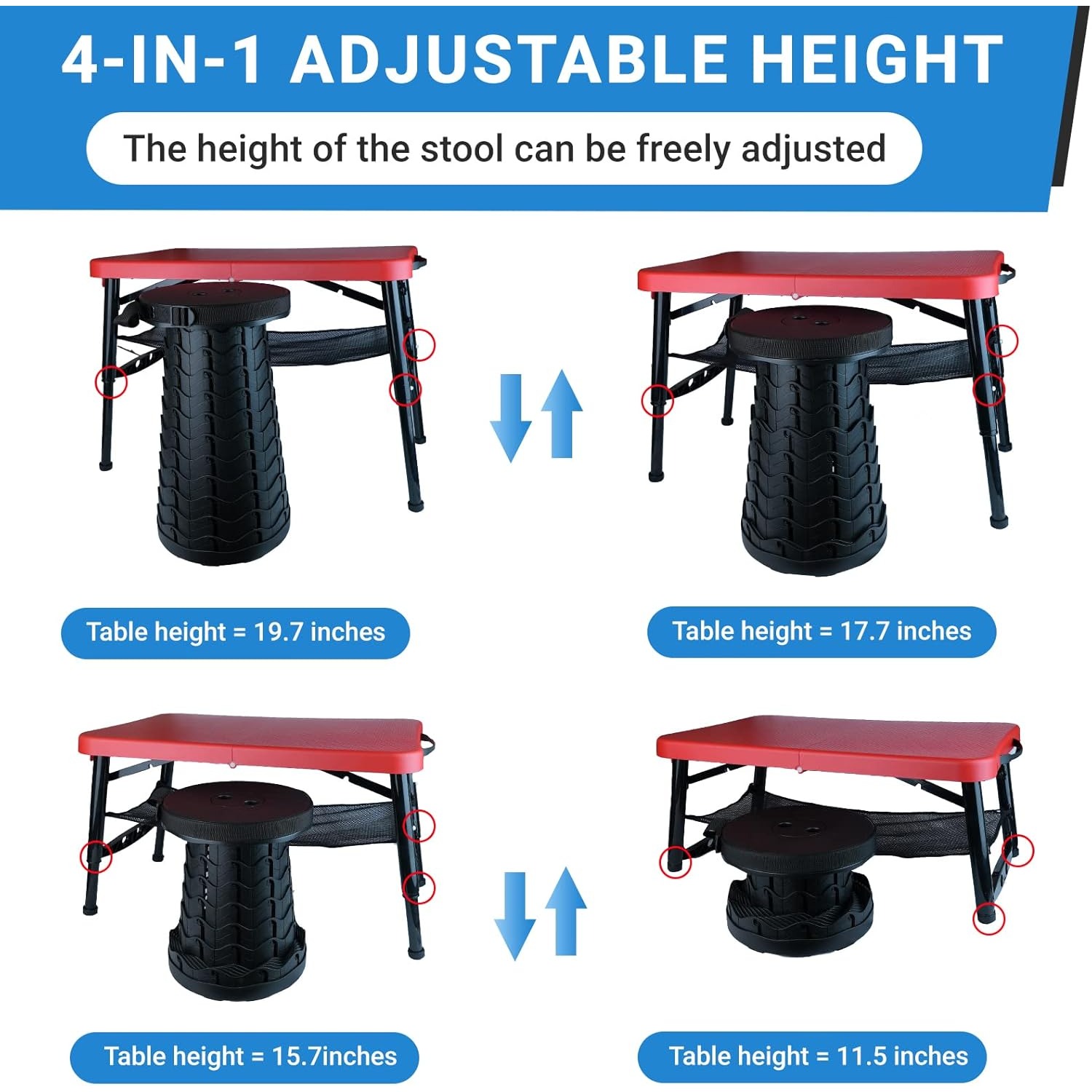 Juego de mesa y taburetes pleg - Desk Setup For Laptop reseña y precio